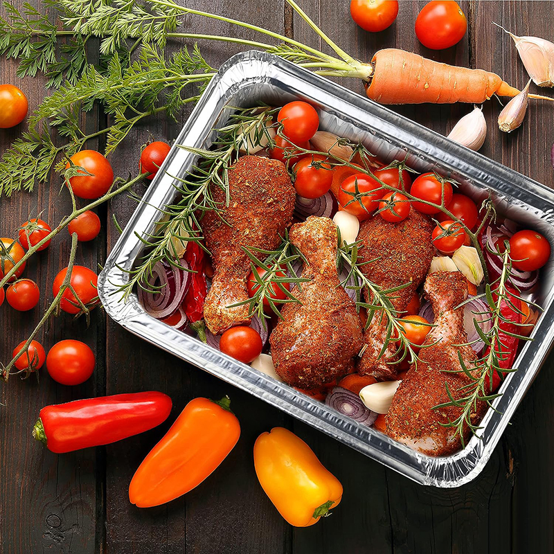  Disposable Tin Foil To Go Containers With Lids