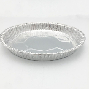 Disposable aluminum pizza plate
