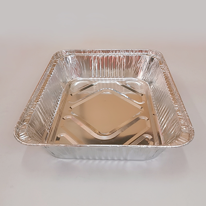 3200ml Rectangular Aluminum Foil Baking Pan Catering Service Tray
