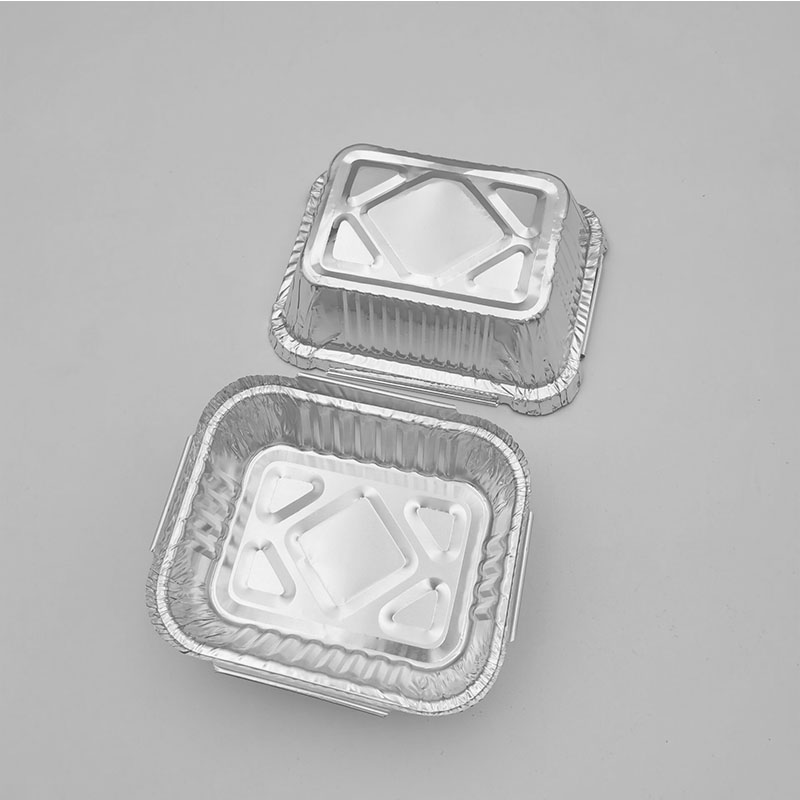 250ml Mini Rectangular Aluminum Foil Container Cake Mold