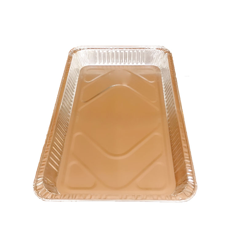 6500ml Extra large rectangular foil baking oven tray with lid