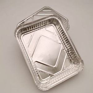 900ml Medium Rectangular Aluminum Foil Container Disposable Food Grade