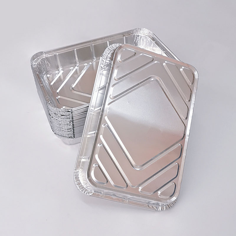 2200ml Rectangle Disposable Aluminum Baking Pans Oven Safe