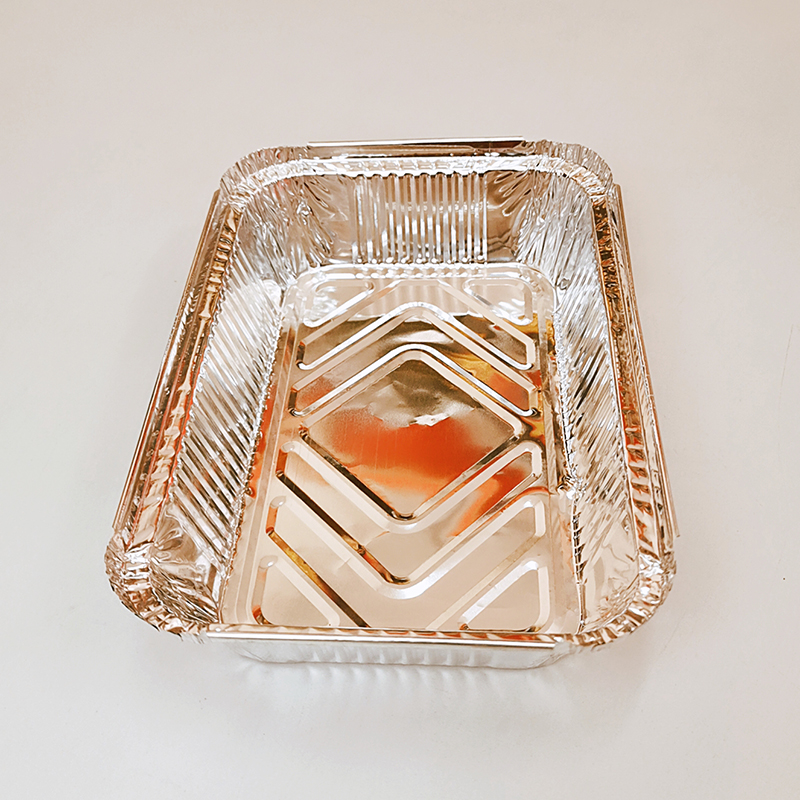 Rectangular Aluminum Foil Barbecue Baking Container