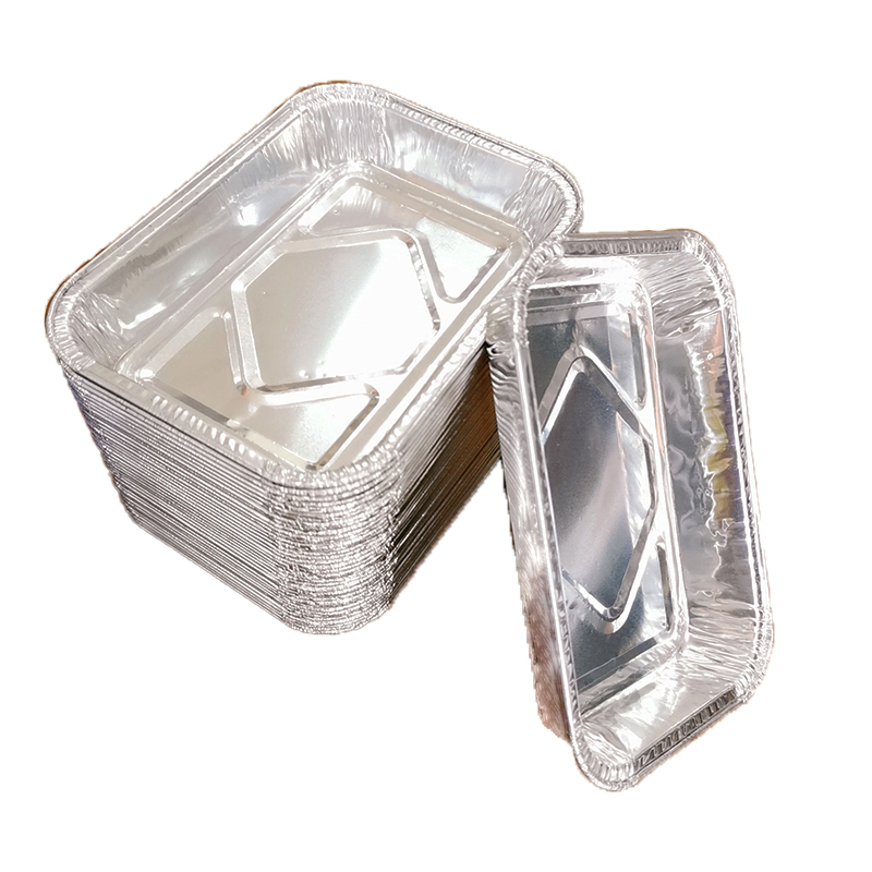 280ml small Disposable Aluminum Foil Meal Prep Cookware Square Pans