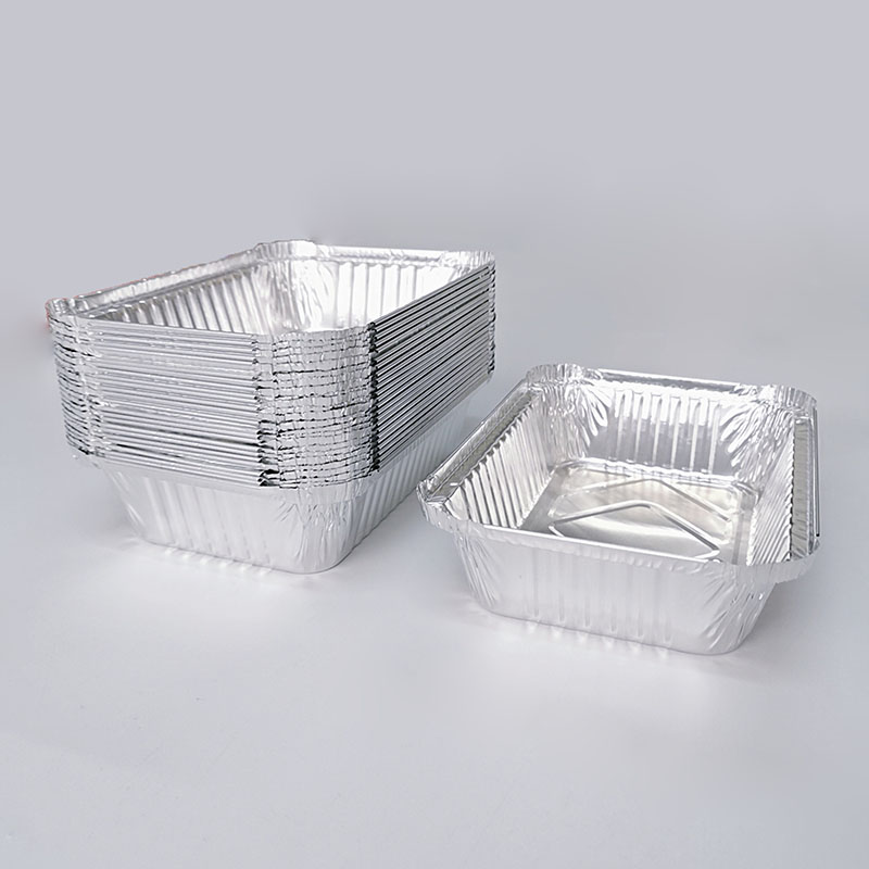 Rectangular Food Grade Disposable Aluminum Foil Container