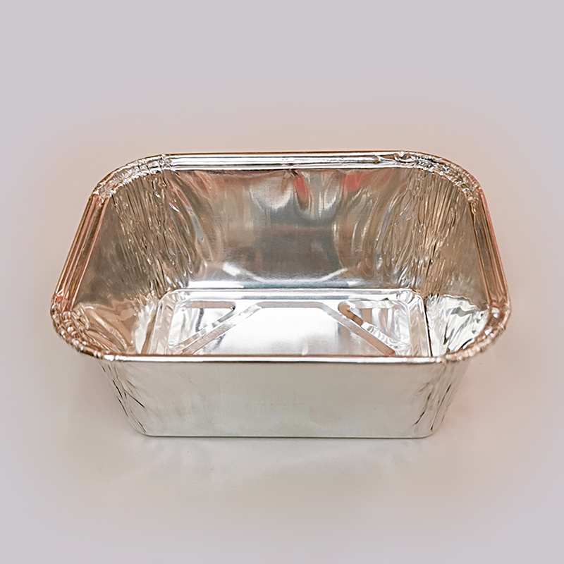 Small square baking pudding bowl oven cake tray snack making foil container 