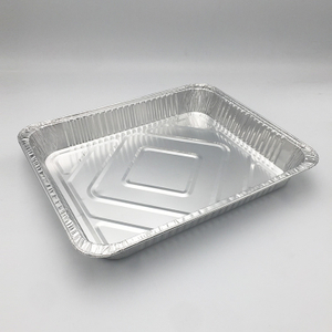 Aluminum foil plate for large baking and barbecue
