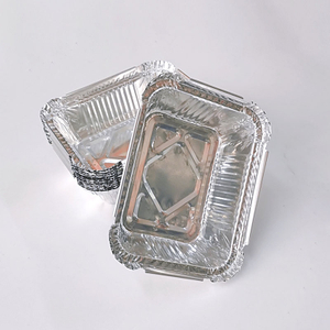 Square Small Aluminum Foil Container with Lid