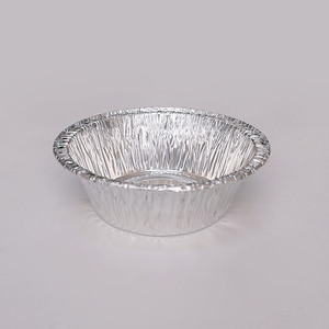 4.3-inch (180ml) small round egg tart cup disposable baking products home-made cake tray factory produced aluminum foil container